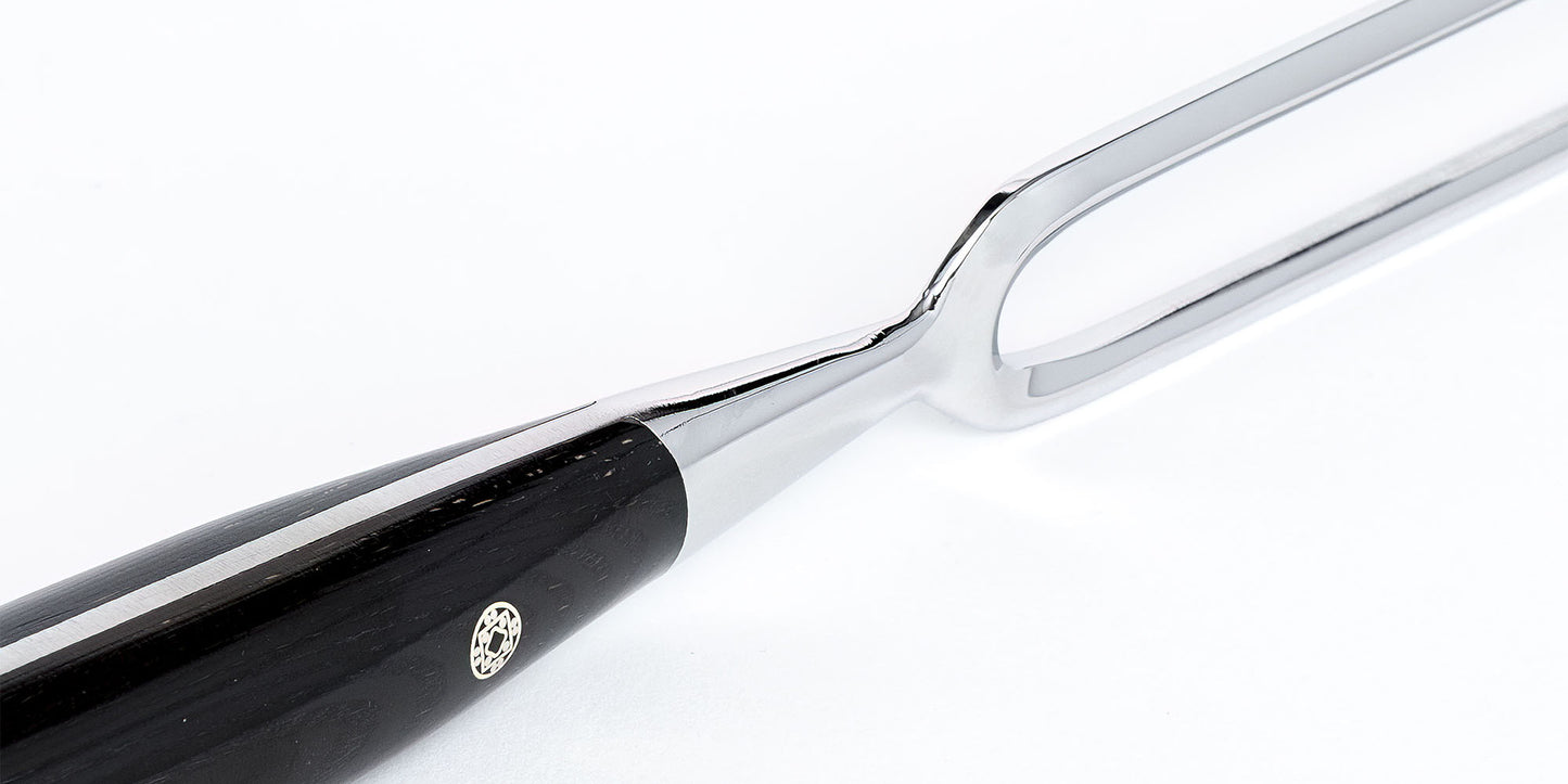 Perceval Knive — Smedet Forskærergaffel Pakkatræ