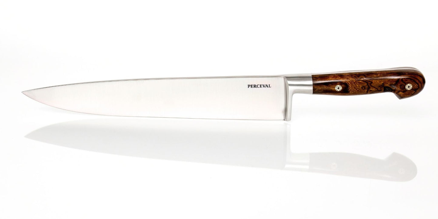 Perceval Knive — Smedet Kokkekniv - 27 cm Arizona Ironwood