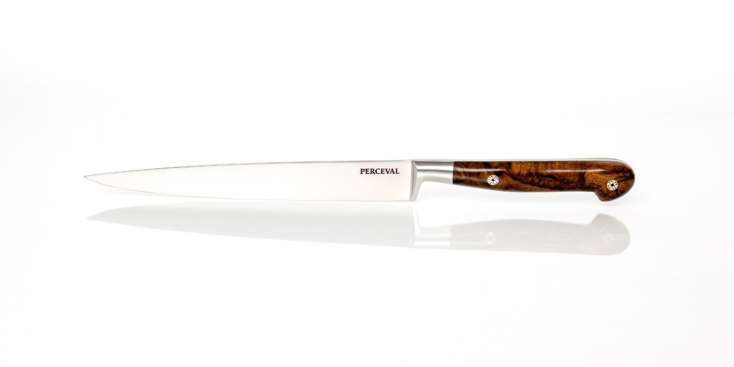 Perceval Knive — Smedet Forskærerkniv 20cm Arizona Ironwood