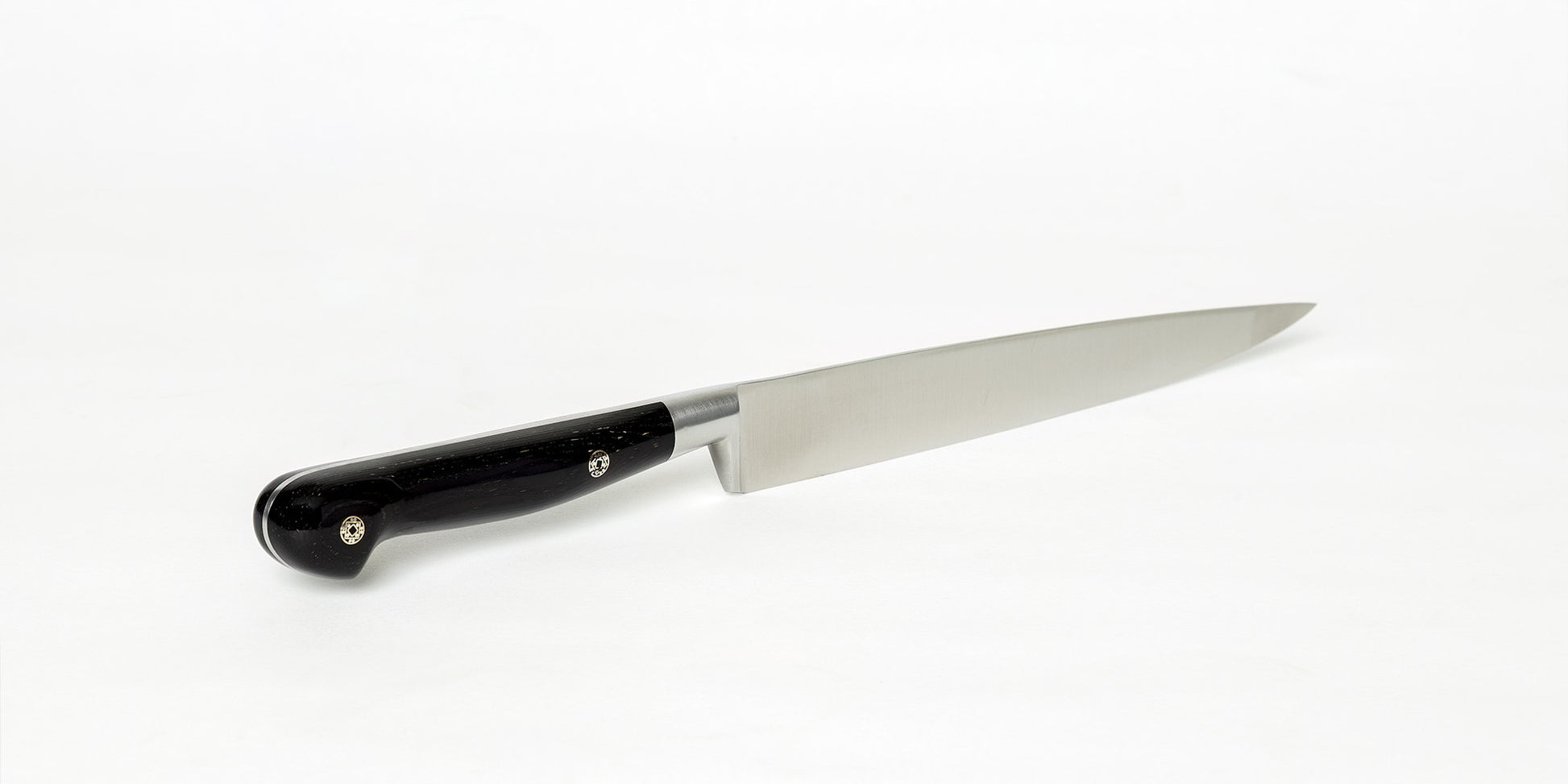 Perceval Knive — Smedet Forskærerkniv 20cm Pakkatræ