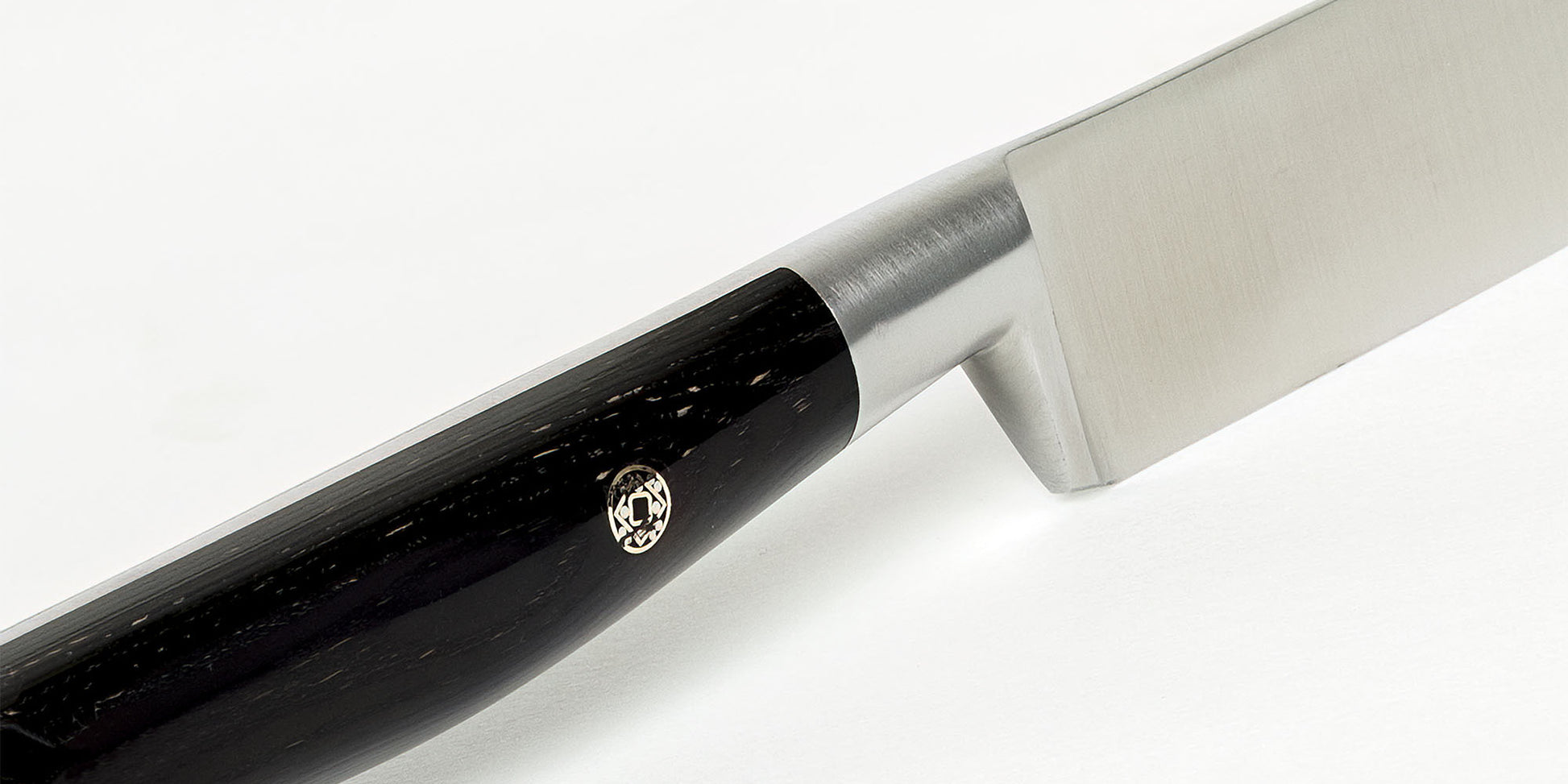 Perceval Knive — Smedet Forskærerkniv 20cm Pakkatræ